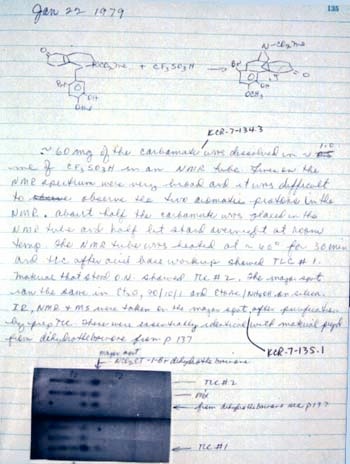 A Page from Dr. Rice's Laboratory Journal