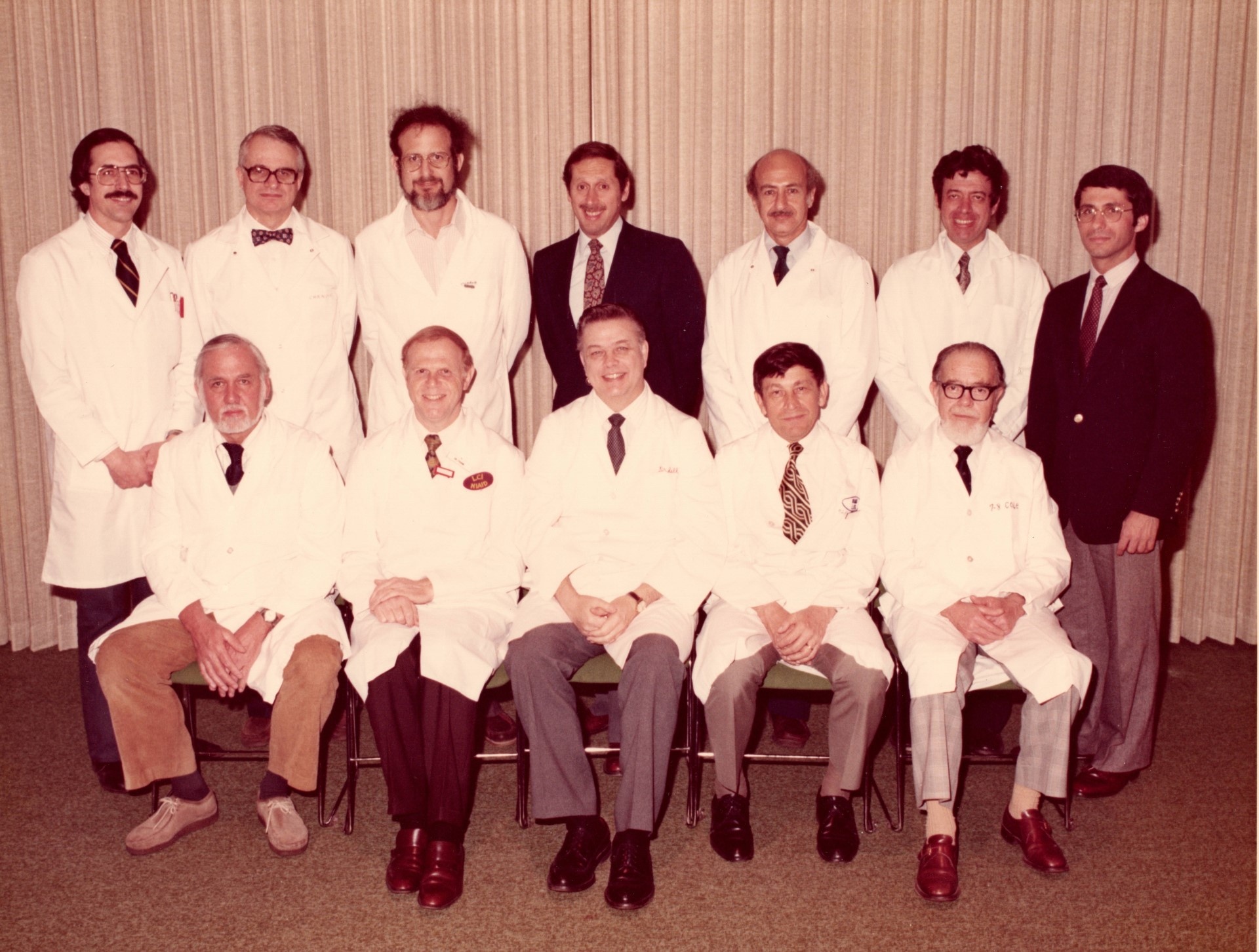 1979 NIAID Lab Chiefs in two rows, all white men, some in white coats