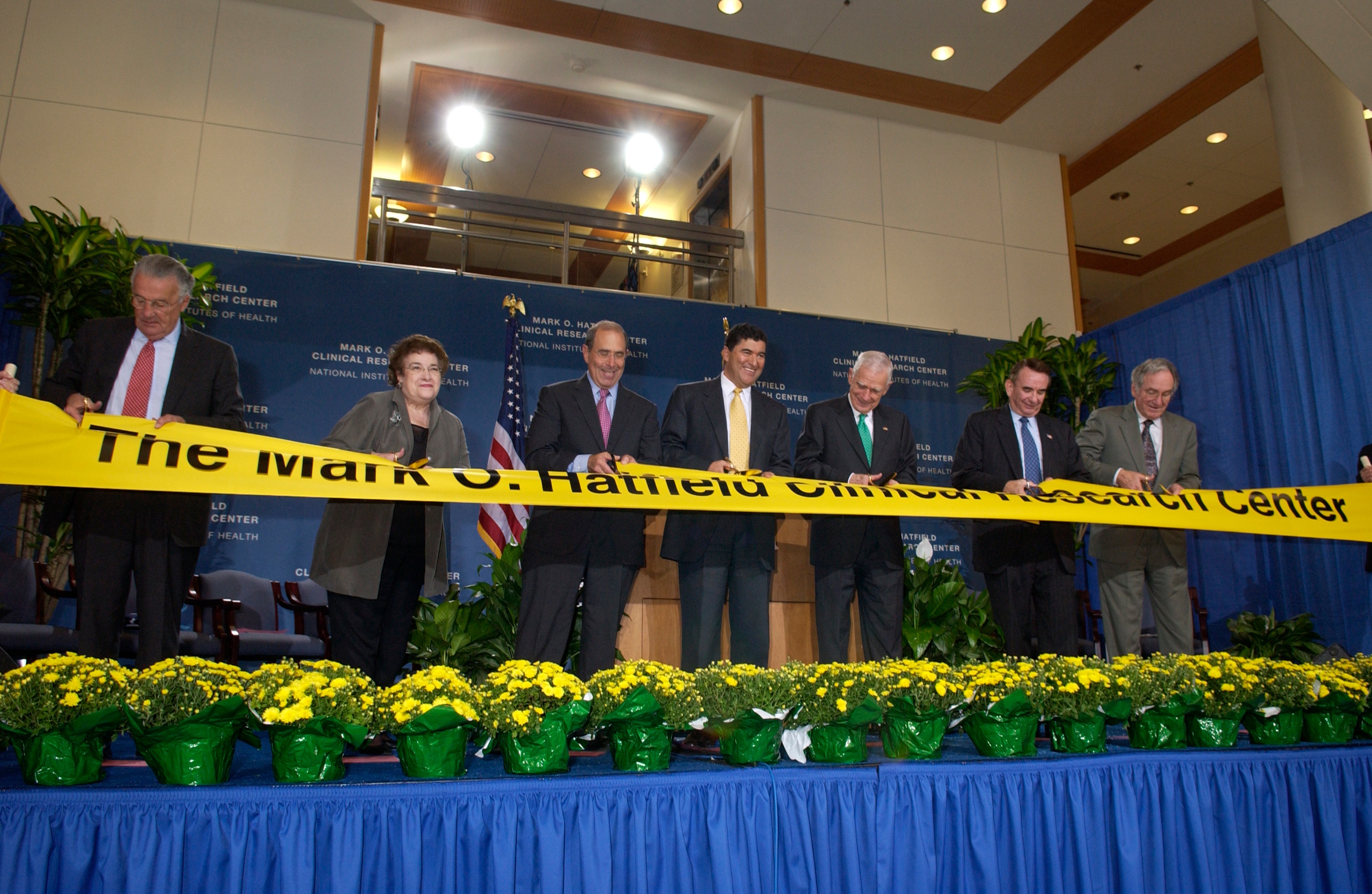 Photo 7. Ribbon cutting for the Mark O. Hatfield Clinical Research Center, 2004.