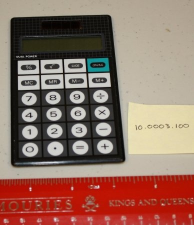 Photo of an Electronic Calculator