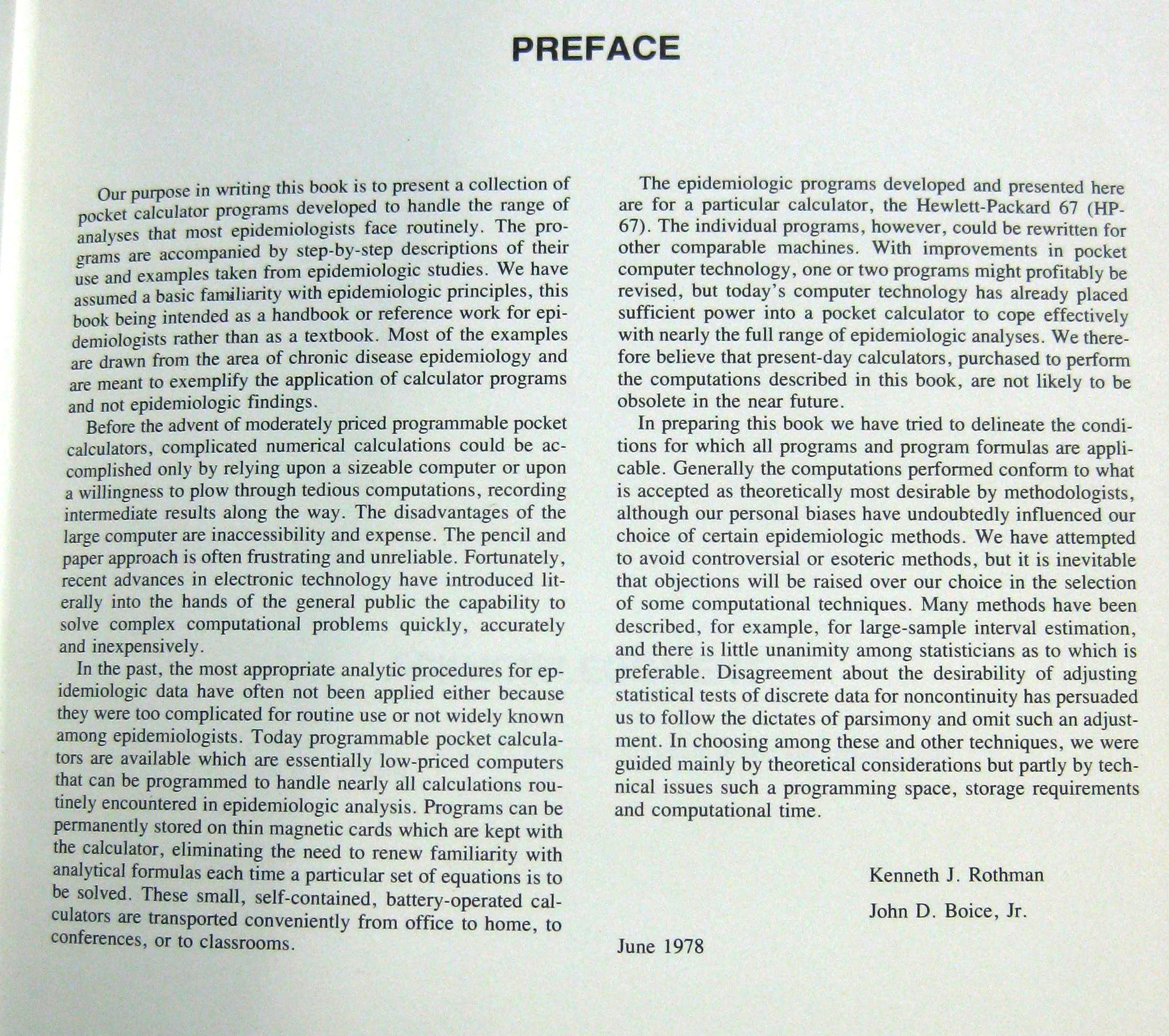 Preface of the book