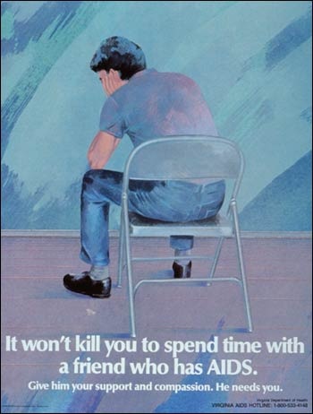 Poster of reverse angle of a lonely-looking man sitting in a chair