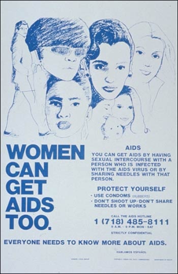 Poster with illustration of several women