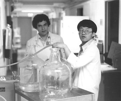 Sue Goo Rhee (left) and E. Garcia, 1979. 