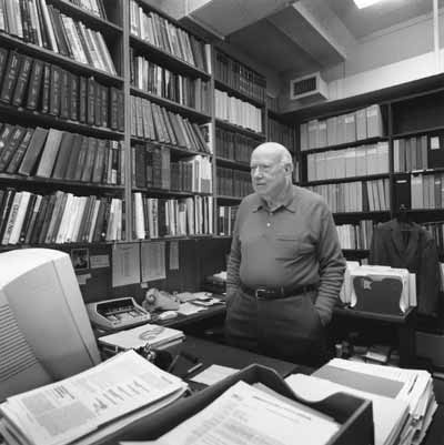 Earl in his office, 2001