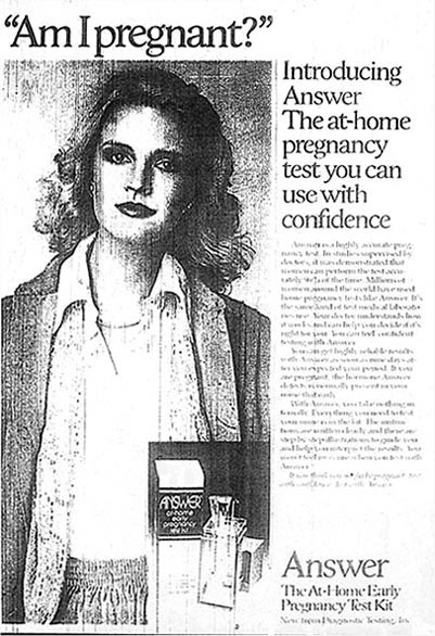 Advertisement for Answer, Ladies' Home Journal, December 1978