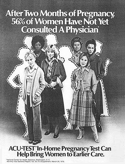 Advertisement for ACU-TEST, American Journal of Public Health, January 1979