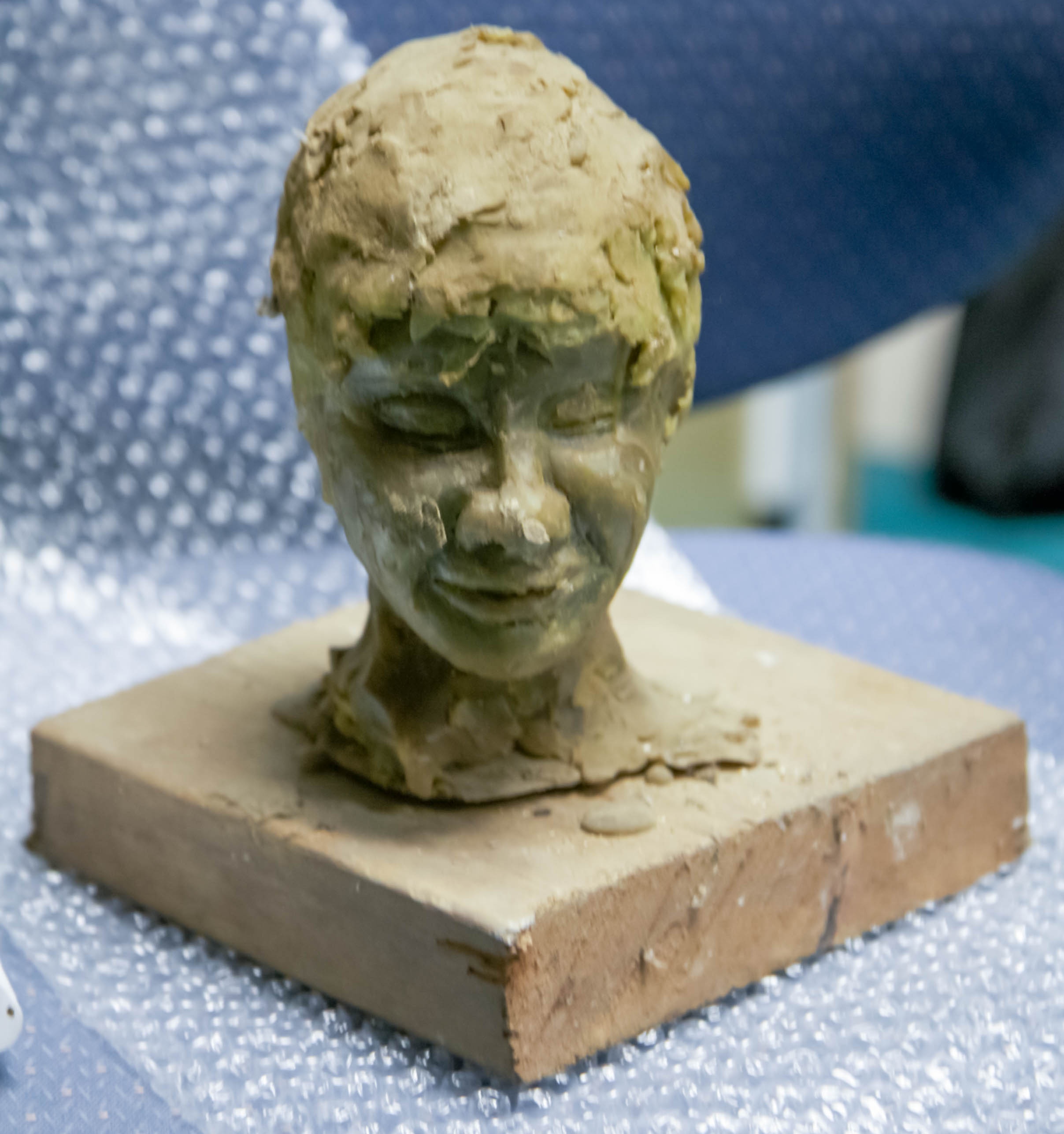Bust of woman's head