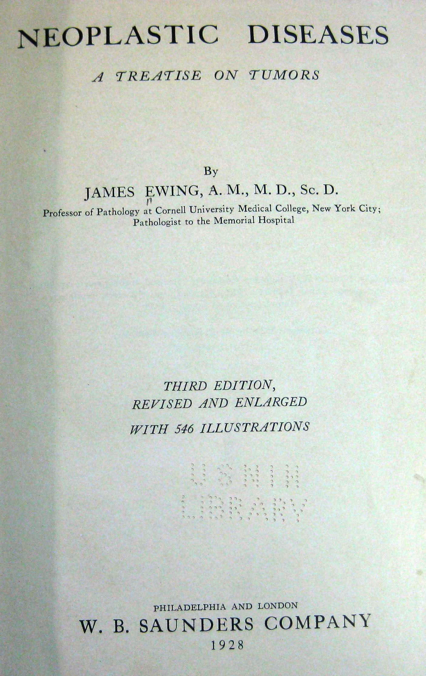 title page of Neoplastic Diseases book