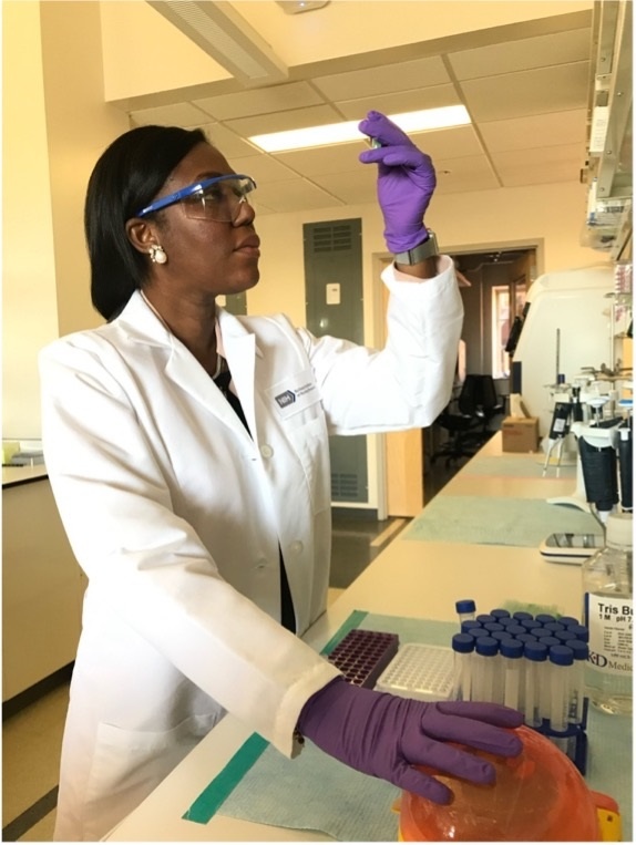Dr. Paule Joseph in her laboratory at NIAAA