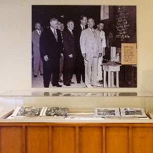 Several photographs on display
